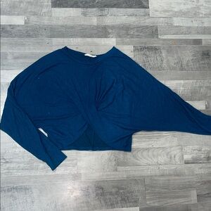 Love in Teal Twist Front Crop Top